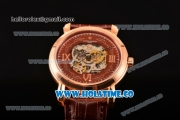 Vacheron Constantin Malte Asia Automatic Rose Gold Case with Brown Skeleton Dial and Roman Numeral Markers