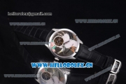 Jaeger-LECoultre Master Grande Tourbillon Swiss Tourbillon Automatic Steel Case with White/Bronze Dial and Black Leather Strap (FT)