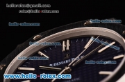 Audemars Piguet Royal Oak Swiss ETA 2824 Automatic Steel Case with Stainless Steel Strap and Blue Grid Dial - 1:1 Original