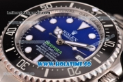 Rolex Deepsea Sea-Dweller D-Blue Edition Dive Clone Rolex 3135 Automatic Steel Case with D-Blue Dial and White Markers (BP)