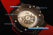 Hublot Big Bang Chronograph Swiss Valjoux 7750 Automatic Movement PVD Case with Diamond Bezel and Black Dial