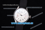 IWC Big Pilot DFB Limited Edition Clone IWC Original 51011 Automatic Steel Case with White Dial Black Leather Strap and Arabic Numeral/Stick Markers - 1:1 Original (ZF)