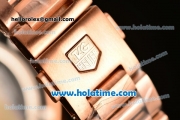 Tag Heuer Carrera Ferrari Chrono Miyota OS20 Quartz Full Rose Gold with White Dial and Stick Markers