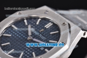 Audemars Piguet Royal Oak Swiss Quartz Steel Case/Bracelet with Blue Dial and White Stick Markers