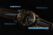 Panerai Luminor Marina Automatic Movement PVD Case with Black Dial and Green Markers