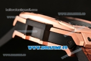 Hublot MP-06 Senna Chrono Miyota OS20 Quartz Rose Gold Case with Skeleton Dial and Stick Markers