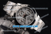 Rolex Daytona Swiss Valjoux 7750 Automatic Stainless Steel Case/Bracelet with Stick Markers and White Dial