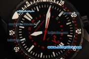 Sinn U2 Swiss ETA 2836 Automatic Movement PVD Case with Black Dial and White Markers-Black Rubber Strap