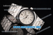 Audemars Piguet Royal Oak Clone AP Calibre 3120 Automatic Stainless Steel Case/Bracelet with White Dial and Stick Markers (BP)
