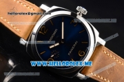 Panerai Radiomir 1940 3 Days PAM690 Asia Manual Winding Steel Case with Blue Dial and Brown Leather Strap Stick/Arabic Numeral Markers