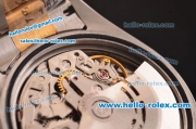 Rolex Daytona Swiss Valjoux 7750-SHG Automatic Two Tone Case/Strap with Double Row Diamond Bezel - Black Dial