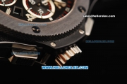 Hublot Big Bang Swiss Valjoux 7750 Automatic Movement Ceramic Case and Bezel - Black Rubber Strap