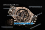 Audemars Piguet Royal Oak Automatic Movement Black Skeleton Dial with Silver Case and SS Strap