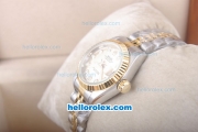 Rolex Datejust Oyster Perpetual Automatic Movement Gold Bezel with Gold Dial and Diamond Marking-Small Calendar