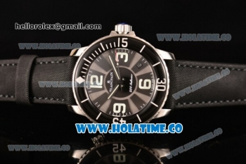 BlancPain Fifty Fathoms 500 Fathoms GT Swiss ETA 8502 Automatic Steel Case with Grey/Black Dial and Black Leather Strap (ZF)