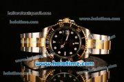 Rolex Submariner Asia 2813 Automatic Two Tone with Black Dial and White Markers