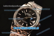 Rolex Datejust 41 Steel Rolex 3235 Auto With Steel Bracelet Black Dial Stick