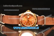 Rolex GMT-Master II Vintage 2813 Auto With Nylon Strap Brown Dial And Brown Bezel Two Tone
