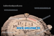 Breitling Chronomat Evolution Swiss Valjoux 7750 Automatic Steel Case with White Dial and Silver Arabic Numeral Markers (BP)