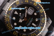 Rolex GMT-Master II Prohunter Edition Rolex 3186 Automatic Movement PVD Case and Strap with Gold Bezel