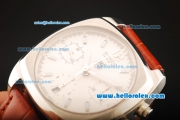 Tag Heuer Monza Calibre 36 Chronograph Swiss Valjoux 7750 Automatic Movement Steel Case with White Dial
