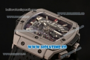 Hublot MP-06 Senna Chrono Miyota OS20 Quartz Steel Case with Skeleton Dial and White Stick Markers