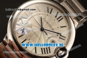 Cartier Ballon Bleu De 9015 Auto Steel Case with White Dial and Steel Bracelet