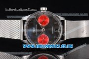 IWC Portuguese Automatic Clone IWC 52010 Automatic Stainless Steel Case/Bracelet with Black Dial and Red Subdials (YL)