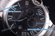 Cartier ballon bleu de Chronograph Quartz Full Case with Black Dial - 7750 coating