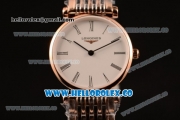 Longines La Grande Classique SWISS QUARTZ Two Tone Case with White Dial and Two Tone Bracelet