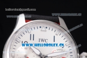 IWC Big Pilot DFB Limited Edition Clone IWC Original 51011 Automatic Steel Case with White Dial Black Leather Strap and Arabic Numeral/Stick Markers - 1:1 Original (ZF)