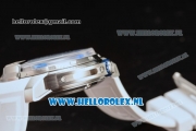 HYT H1 Iceberg Clone HTY Cal.101 Manual Winding Steel Case with White Dial and White Rubber Strap