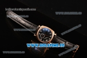 Vacheron Constantin Historiques American Asia Automatic Rose Gold Case with Black Dial and White Arabic Numeral Markers