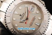 Rolex Yacht-Master Swiss ETA 2836 Automatic Movement Full Steel with Grey Dial and White Markers