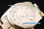 Rolex Oyster Perpetual Automatic Movement Full Steel with ETA Coating Case with White Dial