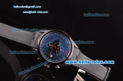 Tag Heuer Mikrogirder 5000 Chronograph Miyota OS10 Quartz PVD Case with Black Rubber Strap and Black Dial