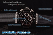 Hublot Big Bang Chronograph Swiss Valjoux 7750-DD Automatic PVD Case with Stick Markers and Black Dial