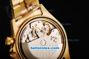 Rolex Daytona Swiss Valjoux 7750 Automatic Movement Full Gold with MOP Dial and Gold Roman Markers