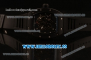 Richard Mille RM 055 Bubba Watson Miyota 9015 Automatic Ceramic Case with Black Rubber Strap and Black Dial