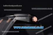 Audemars Piguet Royal Oak 36mm Asia ST16 Automatic PVD Case with Black Dial PVD Bezel and Black Rubber Strap (EF)