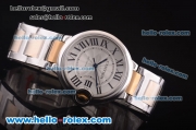 Cartier Ballon Bleu De Medium Size Swiss ETA 2671 Automatic Movement with Silver Dial and Two Tone Strap - 1:1 Original