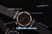 Hublot Big Bang Chronograph Miyota OS20 Quartz PVD Case with Black Dial and Diamond Bezel 7750 Coating