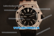 Audemars Piguet Royal Oak Offshore Diver 2824 Auto Steel Case with Black Dial and Black Rubber Strap - (JF)