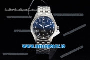 IWC Pilot's Watch Mark XVIII Miyota 9015 Automatic Steel Case Blue Dial With Arabic Numeral Markers Steel Bracelet