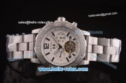 Breitling Colt Tourbillon Automatic Steel Case and Strap with White Dial