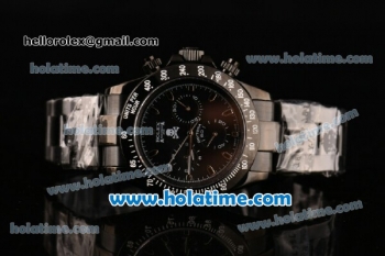 Rolex Daytona Mastermind Asia 3836 Automatic Full PVD with Stick Markers and Black Dial