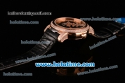 Ulysse Nardin Freak Automatic Rose Gold/Diamond Case with Black Dial and Black Leather Strap (EF)