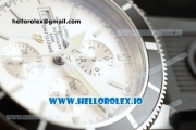 Breitling SuperOcean Heritage Swiss Valjoux 7750 Automatic Steel Case White Dial With Stick Markers Black Rubber Strap (JH)