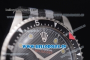 Rolex Milgauss Vintage Asia 2813 Automatic Steel Case with Black Dial Dot Markers and Black/Grey Nylon Strap