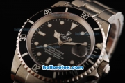 Rolex Submariner Oyster Perpetual Swiss ETA 2836 Automatic Movement Full Steel with White Markers and Black Dial
